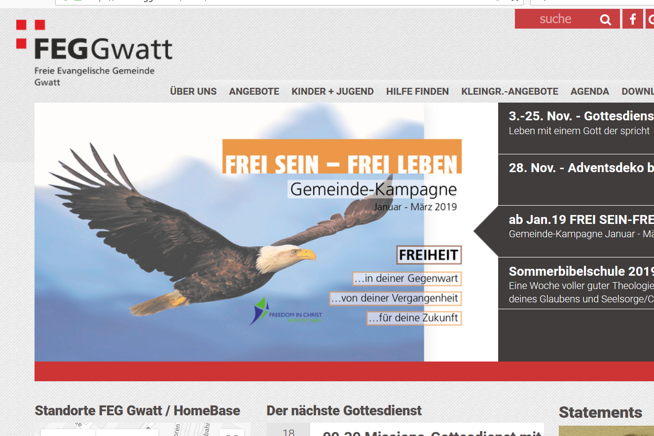 Homepage FEG